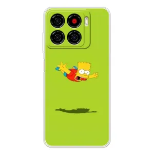 Чехол с Симпсонами для ZTE Blade A56 (VPrint) (Барт Симпсон)