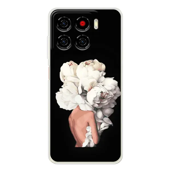 Чехол с принтом «Белые цветы» для ZTE Blade A56 Чехол с принтом «Белые цветы» для ZTE Blade A56