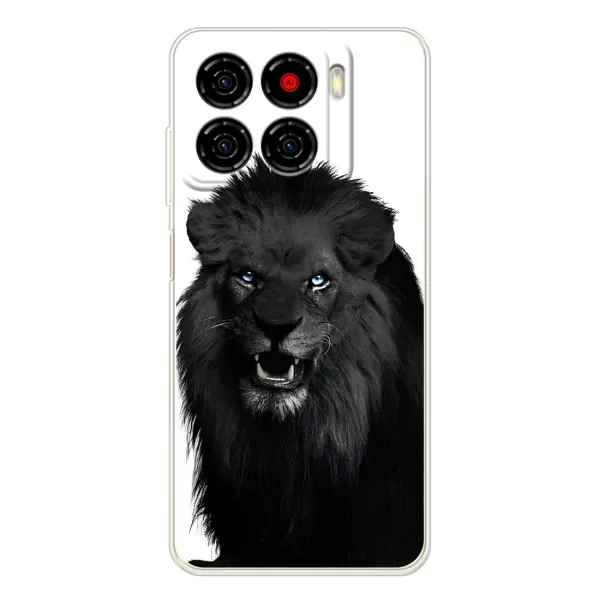 Чехол с принтом «Черный ЛЕВ» для ZTE Blade A56