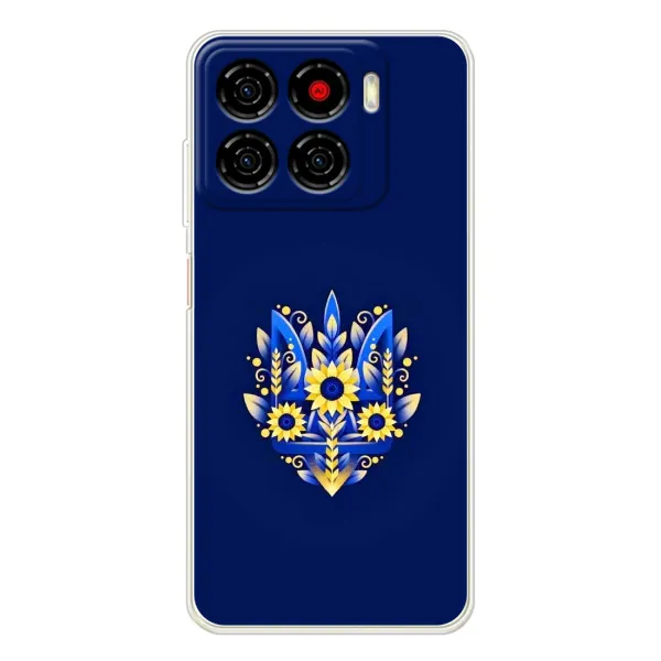 Чохол з принтом «Квітковий Герб» для ZTE Blade A56