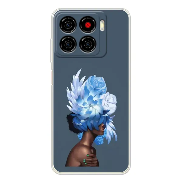 Чехол с принтом «Цветы на голове» для ZTE Blade A56 Чехол с принтом «Цветы на голове» для ZTE Blade A56