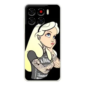 Чехол с печатью для ZTE Blade A56 - (Мода) (AlphaPrint) (Девочка в тату)