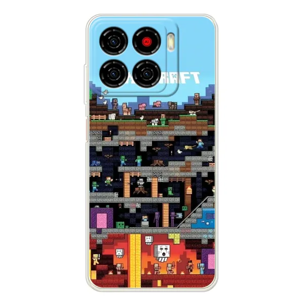 Чехол с принтом «фон Minecraft» для ZTE Blade A56 Чехол с принтом «фон Minecraft» для ZTE Blade A56
