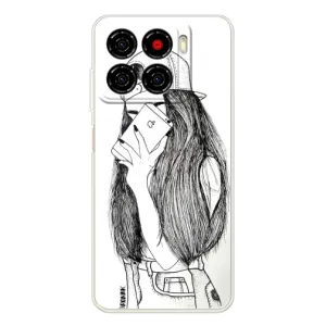 Чехол с печатью для ZTE Blade A56 - (Мода) (AlphaPrint) (Фото девочки)