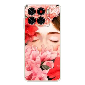 Чехлы (ART) Цветы на ZTE Blade A56 (VPrint) (Глаза в цветах)