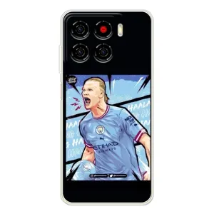 Чехлы с футболистом Ерлинг Холанд для ZTE Blade A56 (AlphaPrint) (гол Эрлинг Холланд)