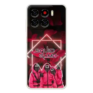 Чехол Гра в кальмара для ZTE Blade A56 (Охранники Игра кальмара)