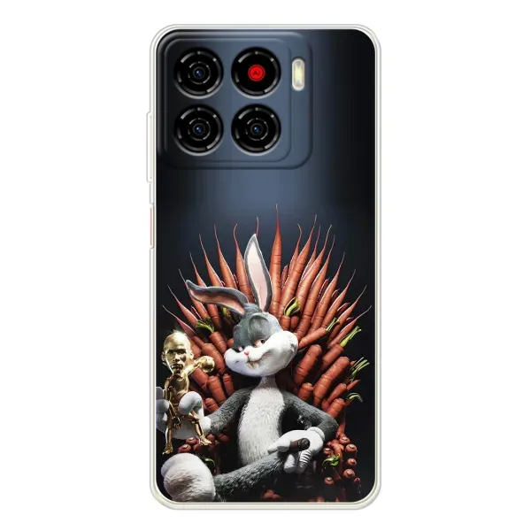 Чехол с принтом «Король Кролик» для ZTE Blade A56