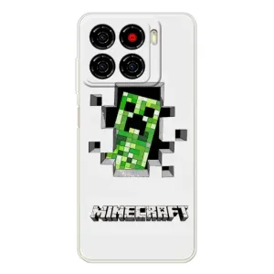 Чехол Майнкрафт на ZTE Blade A56 (AlphaPrint) Minecraft (крипер Майнкрафт)