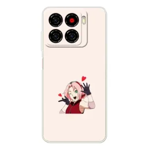 Чехлы Персонажи Аниме Наруто для ZTE Blade A56 (AlphaPrint) (Лайк Сакура)