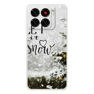 Новогодние, Праздничные Чехлы для ZTE Blade A56 - 2024 год (Let it snow)
