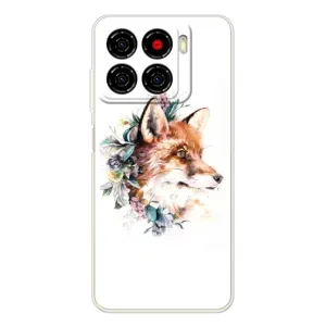 Чехлы с картинкой Лисички для ZTE Blade A56 (VPrint) (Лисичка в цветочках)