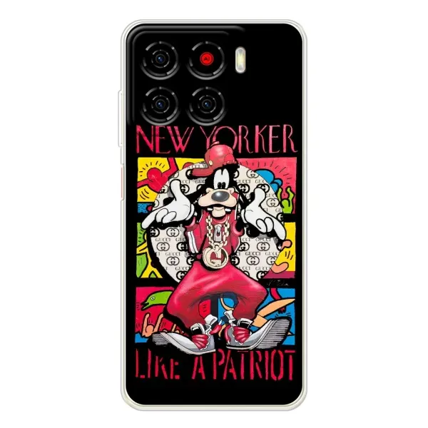 Чехол с принтом «Мультяшный Волк» для ZTE Blade A56