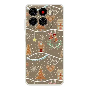 Новогодние, Праздничные Чехлы для ZTE Blade A56 - 2024 год (Новогодние пряники)