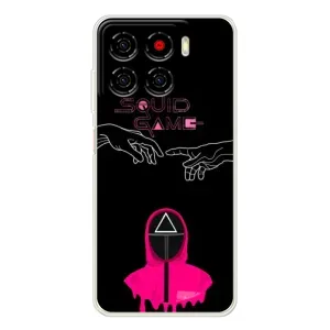 Чехол Гра в кальмара для ZTE Blade A56 (Минимализм Игра кальмара)