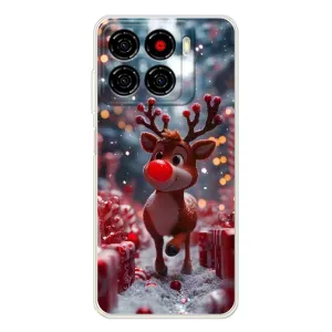 Яскравий чохол для ZTE Blade A56 з Зимові Оленята (Олень серед подарунків)