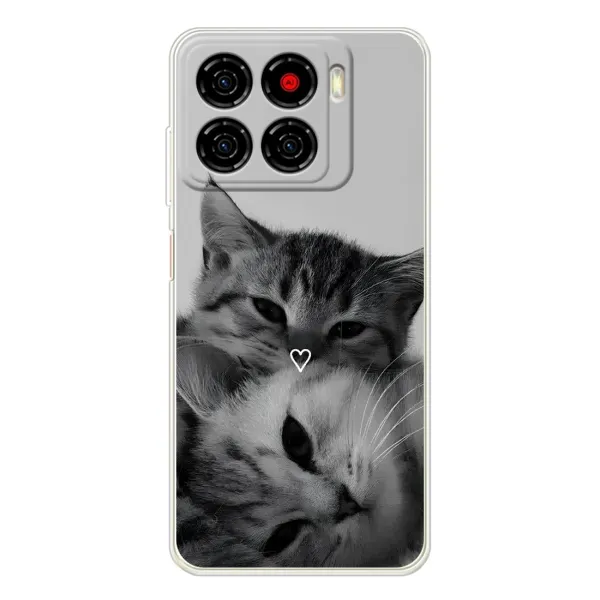 Чохол з принтом «Пара котів» для ZTE Blade A56