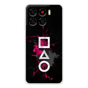 Чехол Гра в кальмара для ZTE Blade A56 (Символы Игра кальмара)