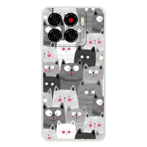 Чехлы с Котиками для ZTE Blade A56 (VPrint) (Рисованные котики)