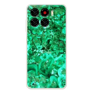 Мраморный чехол на ZTE Blade A56 (VPrint) (Салатный Мрамор)