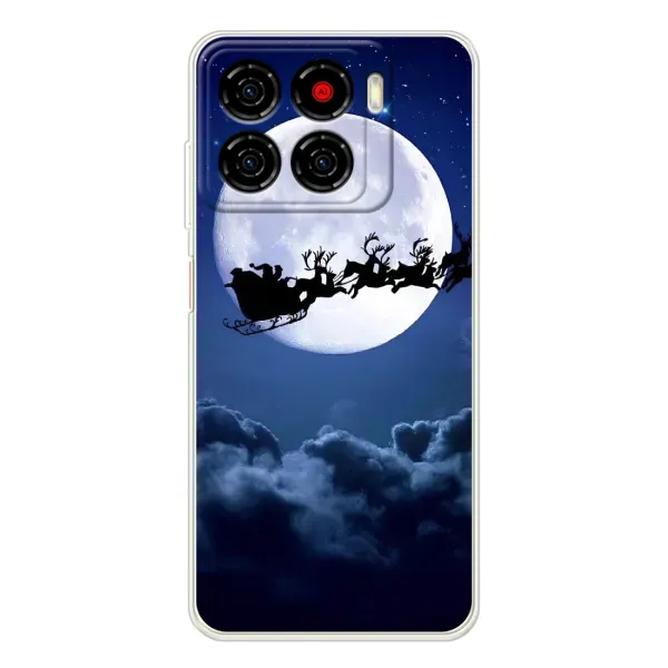 Чохол з принтом «Санта - місяць» для ZTE Blade A56
