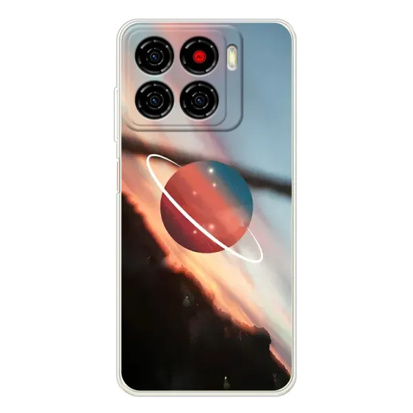 Чехол с принтом «Сатурн» для ZTE Blade A56