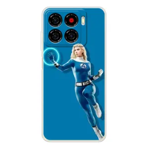 Чехол с принтом Фантастическая четверка для ZTE Blade A56 (Сью Сторм полет)