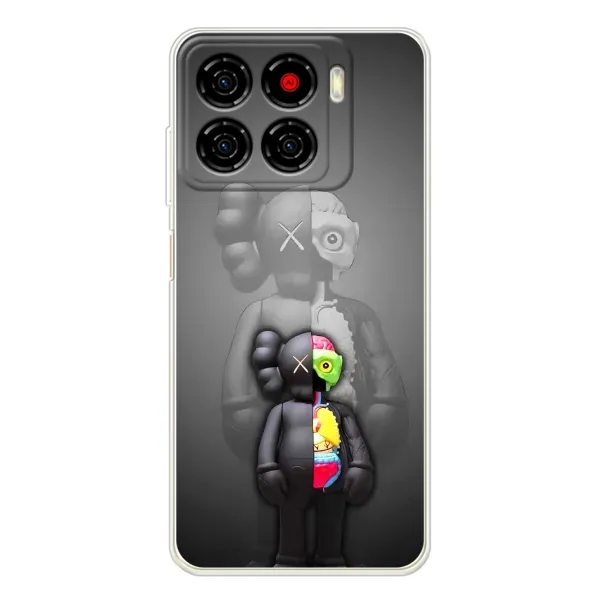 Чехол с принтом «Тело Bearbrick» для ZTE Blade A56