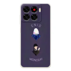 Чехлы Венсдей на ZTE Blade A56 Уэнсдей (AlphaPrint) (Уэнздей и подруга)