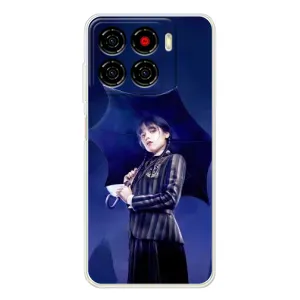 Силиконовый чехол с картинкой для ZTE Blade A56 (Венсдей)