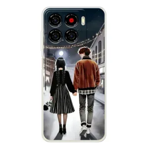 Чехол с дизайном Венздей 2 на ZTE Blade A56 (Уэнздей и Тайлер)
