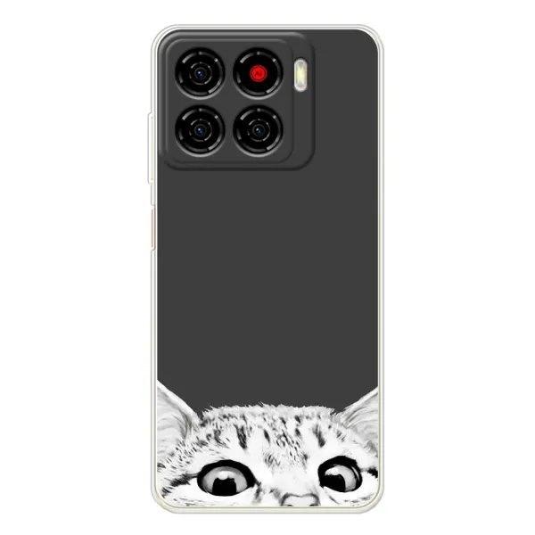 Чохол з принтом «Виглядає котик» для ZTE Blade A56
