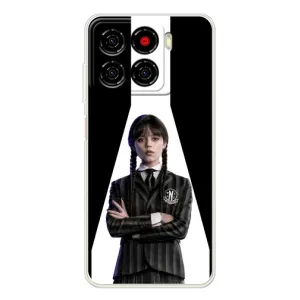 Чехлы Венсдей на ZTE Blade A56 Уэнсдей (AlphaPrint) (W-Wednesday)