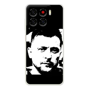 Чехол для ZTE Blade A56 (AlphaPrint - с принтом Зеленского) (Зеленский АРТ)