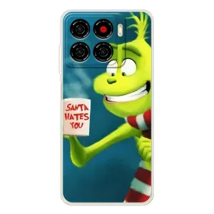 Рождественские Чехлы для ZTE Blade A56 (VPrint) (Зеленый Гринч)