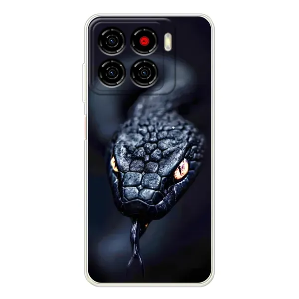 Чохол з принтом «Чорна змія» для ZTE Blade A56 Чохол з принтом «Чорна змія» для ZTE Blade A56