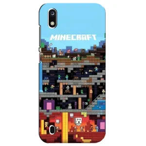Чохол Майнкрафт на ZTE Blade A7 (2019) (AlphaPrint) Minecraft (фон Minecraft)