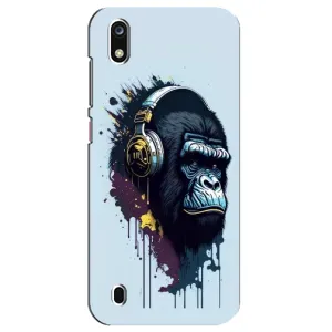 Чехол с Обезьянами ZTE Blade A7 (2019) - (AlphaPrint) (Горилла в наушниках)