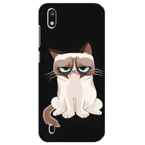 Чехол с принтом для ZTE Blade A7 (2019) (AlphaPrint) Модные коты (Грустный кот)