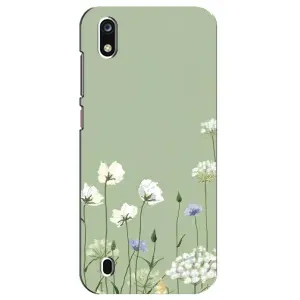Чохол з квітковим принтом на ZTE Blade А7 (2019) (Квіти на зеленому)