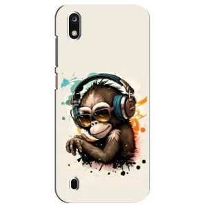 Чехол с Обезьянами ZTE Blade A7 (2019) - (AlphaPrint) (Макака в наушниках)