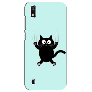 Чехол с принтом для ZTE Blade A7 (2019) (AlphaPrint) Модные коты (Падающий кот)