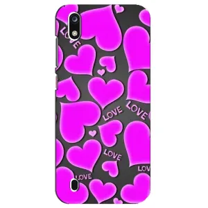 Чехлы для любимой на ZTE Blade А7 (2019) (VPrint) (Pink hearts)