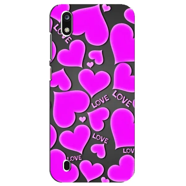 Чехол с принтом «Pink hearts» для ZTE Blade A7 (2019) Чехол с принтом «Pink hearts» для ZTE Blade A7 (2019)