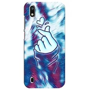 Чехол с принтом для ZTE Blade A7 (2019) (AlphaPrint - Знак сердечка) (Радужное сердце)