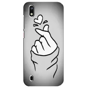 Чехол с принтом для ZTE Blade A7 (2019) (AlphaPrint - Знак сердечка) (Значок Love)