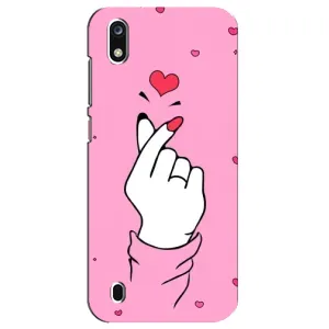 Чехол с принтом для ZTE Blade A7 (2019) (AlphaPrint - Знак сердечка) (Знак Love)