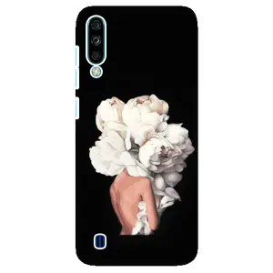 Чехлы (ART) Цветы на ZTE Blade A7 (2020) (VPrint) (Белые цветы)