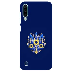 Чехлы для ZTE Blade A7 (2020) Укр. Символика (AlphaPrint) (Цветочный Герб)
