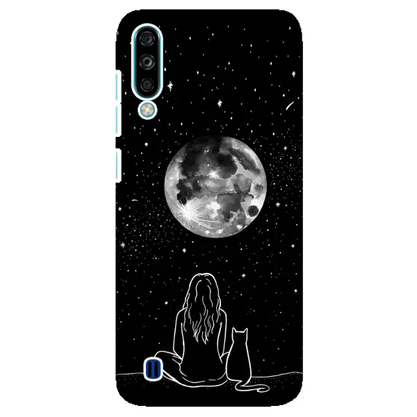 Чохол з принтом «Дівчина з котом» для ZTE Blade A7 (2020)
